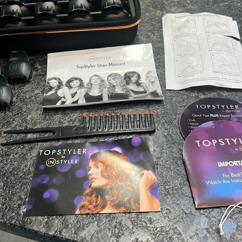 InStyler TopStyler Heated 15 Ceramic Styling Shells in Heating Case